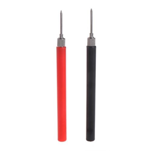 10pcs Spring Test Probe Tip Needles Insulated Hook Wire Conn