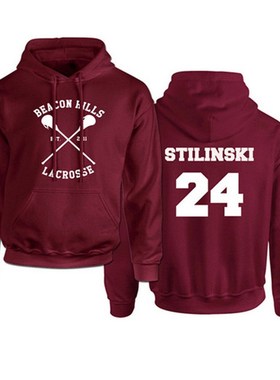 Mens Hoodies Teen Wolf Hoodie Men Stilinski 24 Lahey McCall