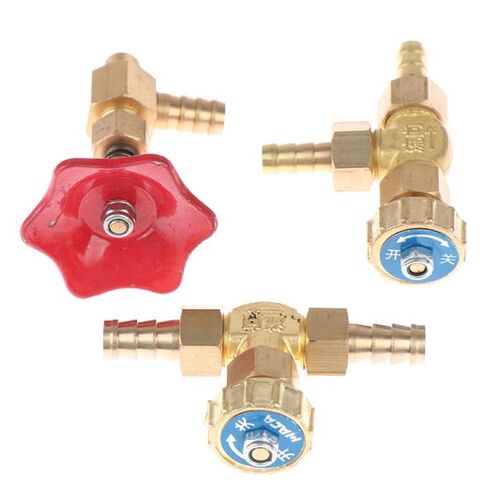 8mm/10mm 1 Mpa Water Valve ID Hose Barb Brass Parallel Needl