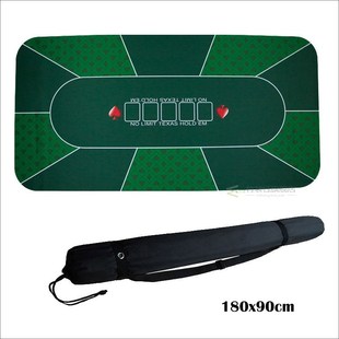 1.8m Table Mat Rubber Table Top Cloth Casino Poker Board