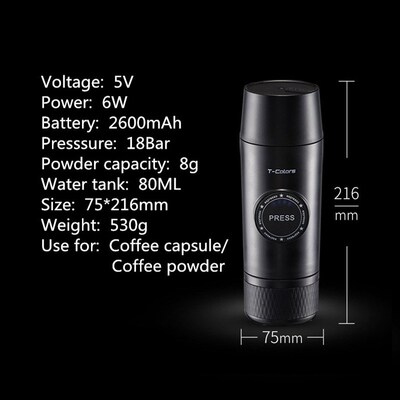 Portable Electric Coffee Mechine Mini Nespresso Coffee Maker