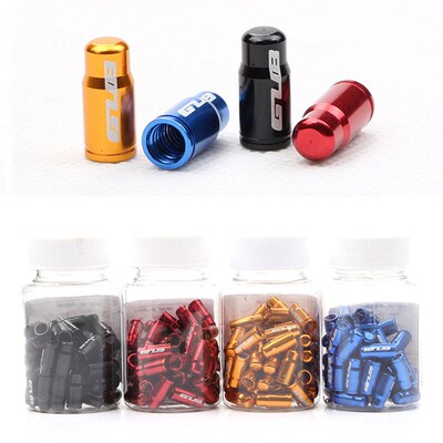 10pcs GUB Presta/Schrader Bike Valve Cap Aluminum Alloy Fren