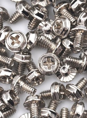 100pcs Toothed Hex 6/32 Computer PC Case Hard Drive Motherbo