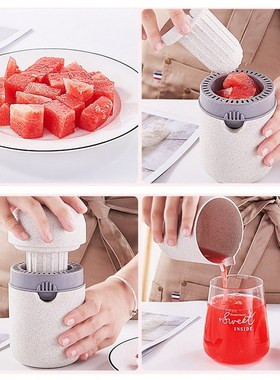 MINI Hand Juicer Citrus Orange Squeezer  Lid Rotation Press