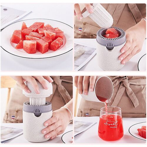 MINI Hand Juicer Citrus Orange Squeezer  Lid Rotation Press