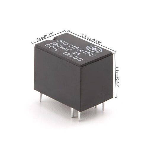 10pcs JRC-21F 4100 DC Mini Power Relay 6-pin PCB Mount Circu