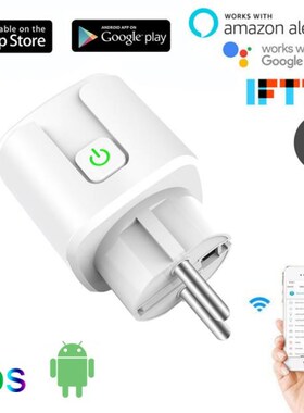 Smart Plug 16A WiFi EU Socket Tuya Smart Life APP Work With