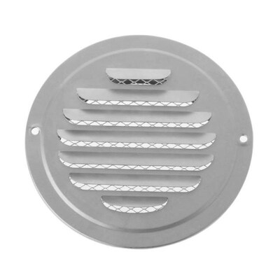 Stainless Steel Exterior Wall Air Vent Grille Round Ducting