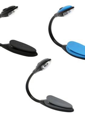 Mini Striking White LED Clip Booklight Portable Travel Book