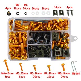 177pcs/set Fairing Bolt Kit Bodywork Screws for Honda CBR600