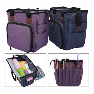 Knitting Bag Portable Yarn Storage Bag Tote for Wool Crochet