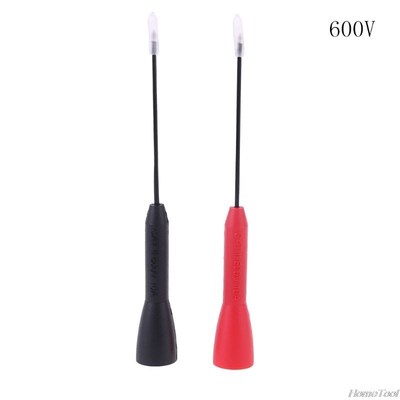1 Pair Multimeter Needle 1mm Rigid Backprobe Pin Set Non Des