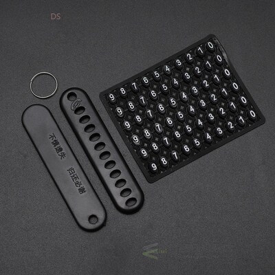 1Pcs Anti-lost Car Keychain Phone Number Card Telephone Numb
