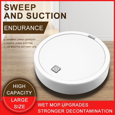 Smart Robot Vacuum Cleaner Mop 2000Pa Self Navigated Recharg
