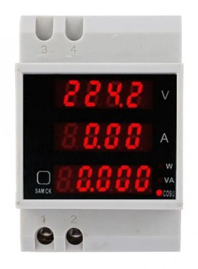 D52-2048 Multi-Function Meter Rail Digital Displayed AC Volt