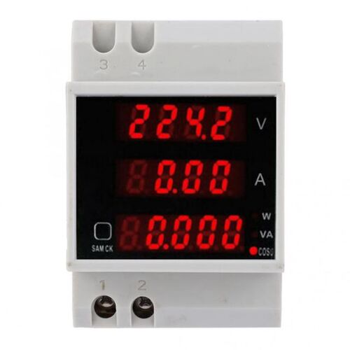 D52-2048 Multi-Function Meter Rail Digital Displayed AC Volt