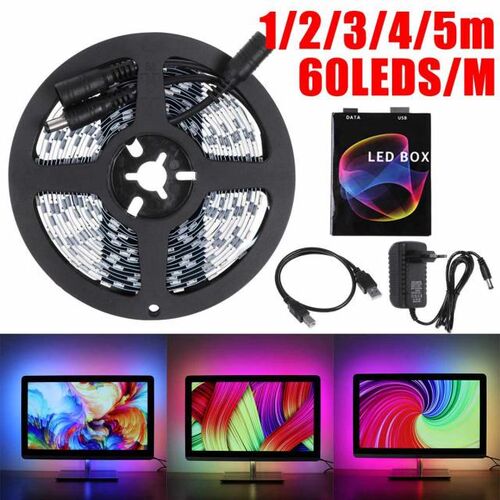 1/2/3/4/5M 60LEDs/Meter USB LED Strip HDTV Computer Monitor
