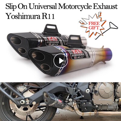 51MM niversal Motorcycle Exhaust Pipe Yoshimura R11 Modified