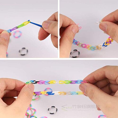 10000pc DIY Toy Rubber Loom Bands Set Kid DIY Bracelet Silic