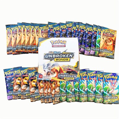 324 Cards Pokemon TCG Sun  Moon NBROKEN BONDS 36-Pack Boost