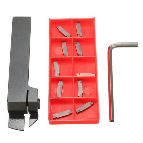 16mm MGEHR1616-2 Grooving Lathe Holder + 10Pcs 2MM Carbide I