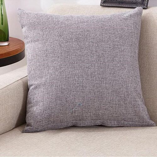 40x40cm Solid Sofa Car Pillow Cushion Soft Linening Waist Pi