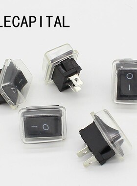 5Pcs/Lot Black Push Button Mini Switch 6A-10A 110V 250V 2Pin