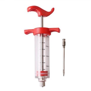 Qft346 Bbq Meat Syringe Marinade Injector Turkey Chicken Fla