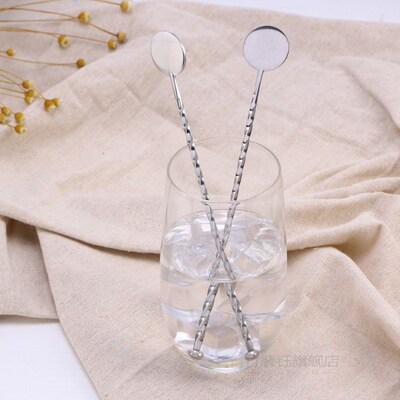 5pcs Stainless Steel Swizzle Mixing Sticks Bar Cocktail Mudd