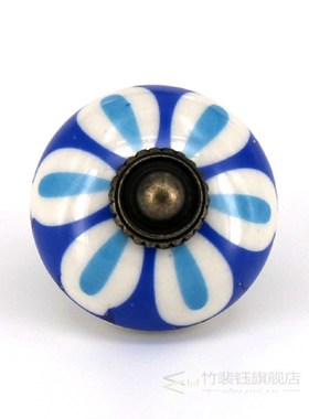 1PC Decorative Ceramic Cupboard Door Knobs, Vintage Porcelai