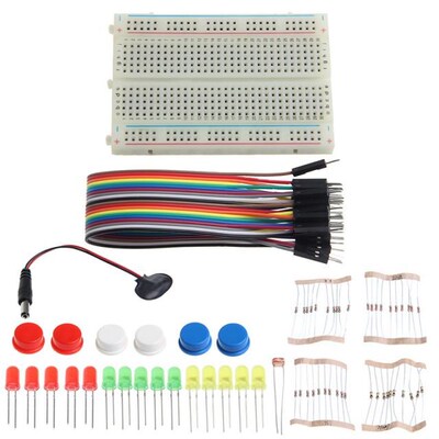 Electronic Starter Kit Mini Breadboard LED Jumper Wire Teste