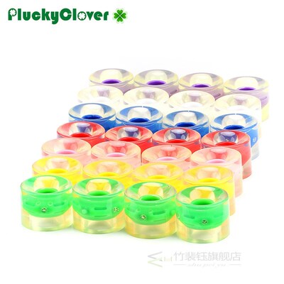 4pcs Skateboard Flash Wheel 60mmx45mm Longboard Flashing Rol