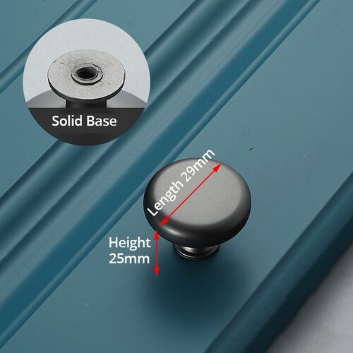 Zinc Alloy Pearl Gray Gold Cabinet Handles Solid Drawer Knob