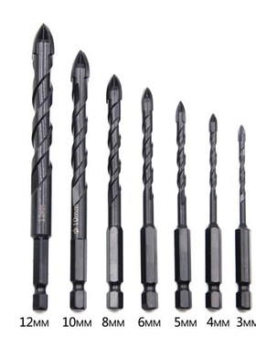 4 Flutes 6.35mm Shank Masonry Drill Bits Tungsten Carbide Ti