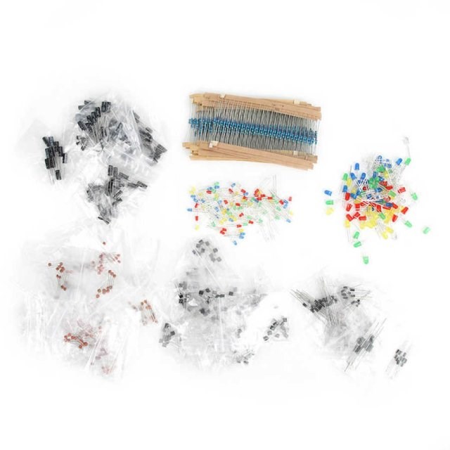 1565PCS Electronic Component Assorted Kit Capacitor LED Diod