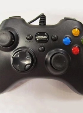 Black USB Wired Game Controller Joystick Gamepad Pad For PC