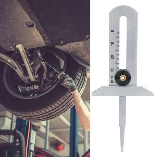 Tire Tread Depth Gauge Meter Stainless Steel Vernier Caliper