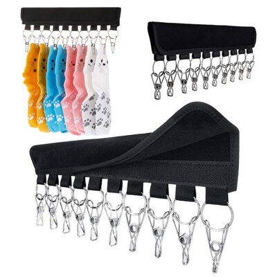 10 Clips Hat Scarf Hanger Wardrobe Closet Home Organizer Bas