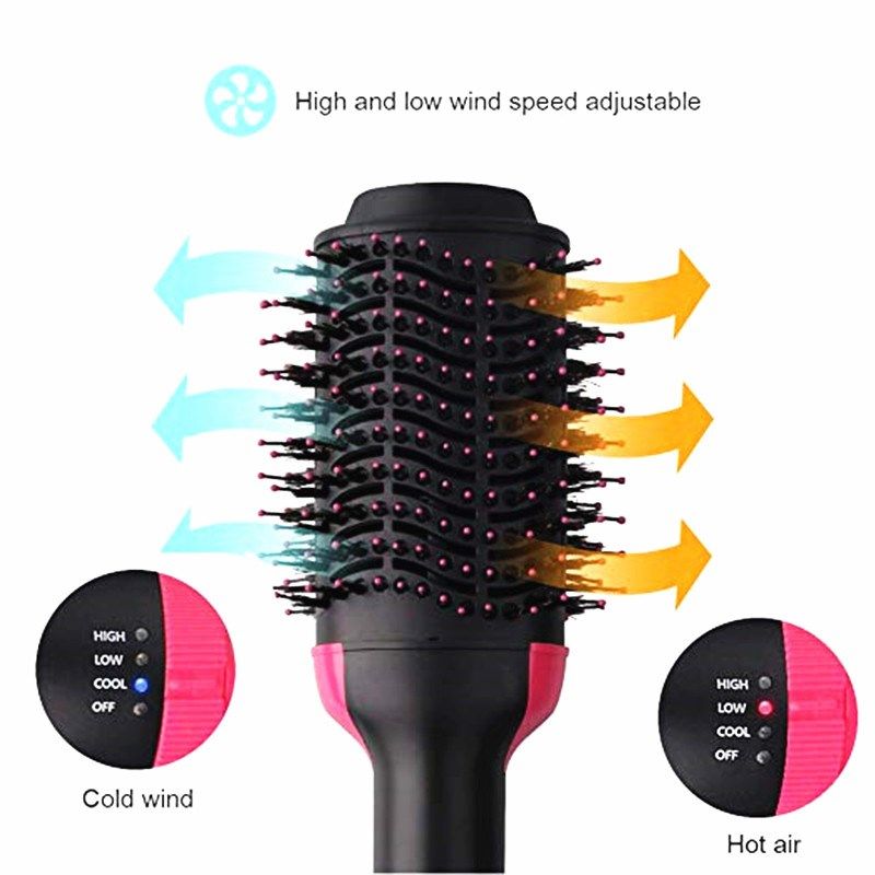New 2 In 1 One Step Hair Dryer Blow Volumizer Hot Air Brush - 实物图