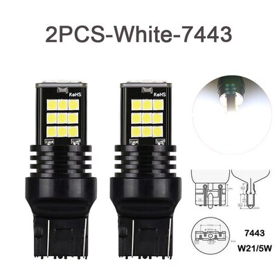 2x Car Signal Lamp 12V 7440 Led Bulb 24Led 3030D T20 7443 Le