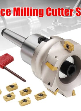 400R 80mm 6 Flutes Face Milling Cutter MT2 FMB27 Shank with