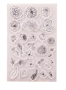 Flower Silicone Clear Seal Stamp DIY Scrapbooking Embossing