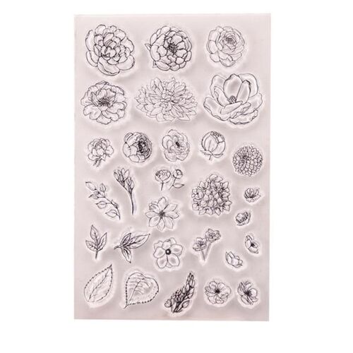 Flower Silicone Clear Seal Stamp DIY Scrapbooking Embossing