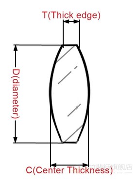 Optical Glass Convex Lens Diameter 9 15  20 30 42 27.8 mm K9