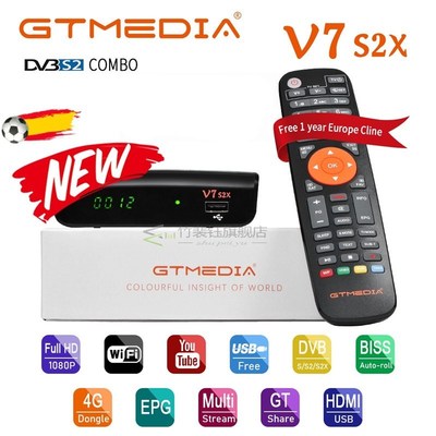 GTMEDIA V7S HD Upgrade to V7 S2X HD DVB-S/S2/S2X+T/T2 Full P