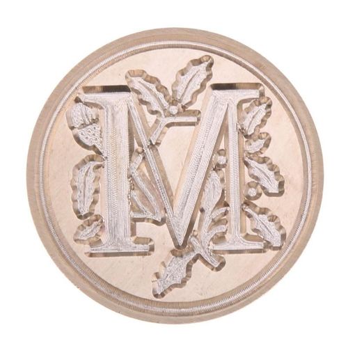 Retro Flower Letter Envelope Sealing Wax Copper Seal Stamp A