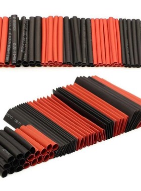 127Pcs/set Assorted Heat Shrink Tube Black/Red Black Wire Wr
