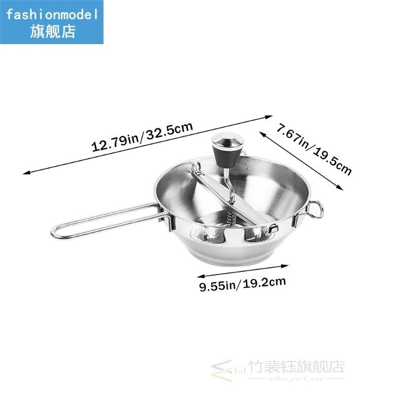 vegetable mill stainless steel food rotary mill strainer pot
