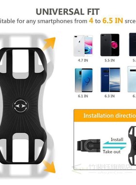 360 Rotatable Bike Mobile Phone Holder Aluminum Adjustable B