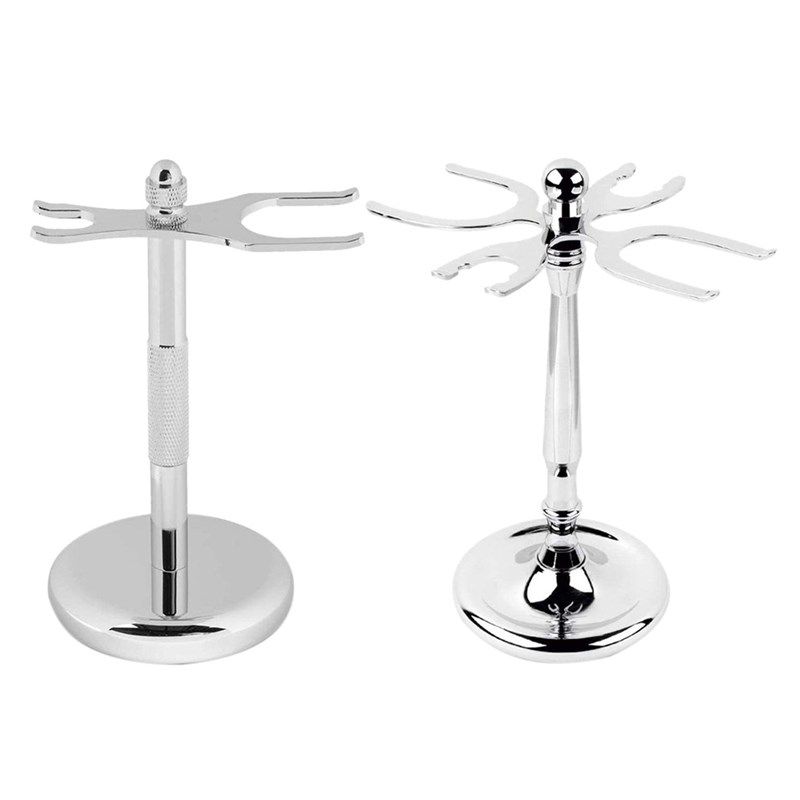 stainless steel razor holder, shaving brush holder, shaving